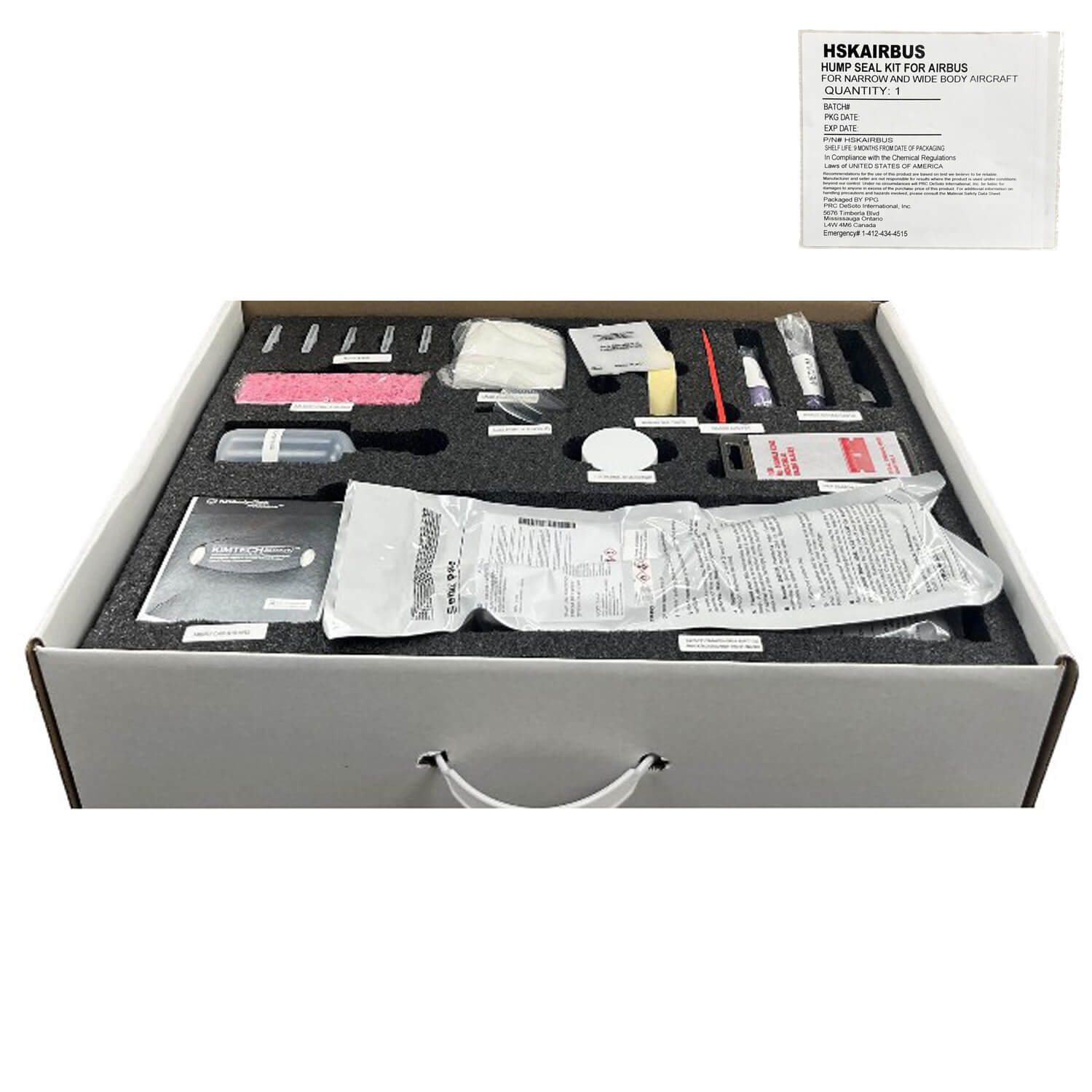 PPG Aerospace Airbus Hump Seal Repair Kits - 1 Kit / Box - PPG ...