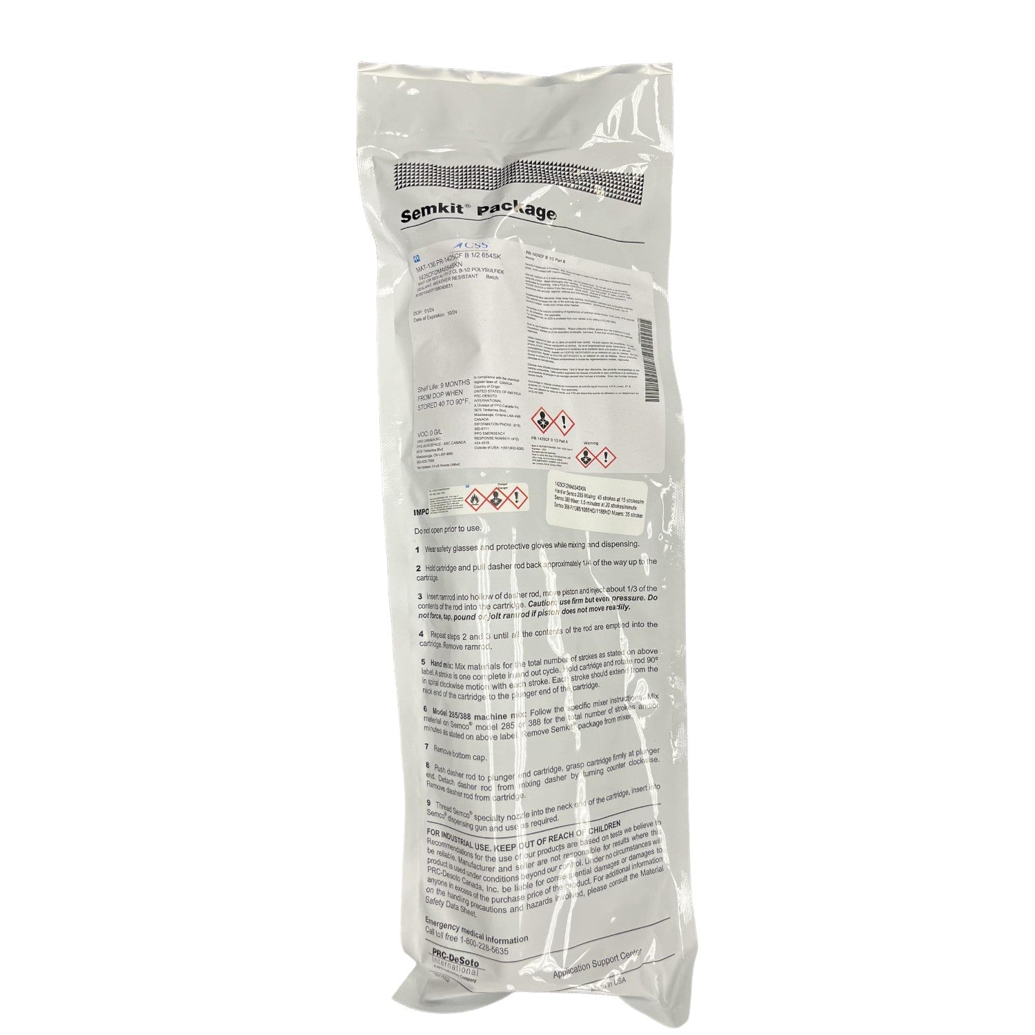 Learjet Hump Seal Aircraft Maintenance Repair Kits - PPG Aerospace Store