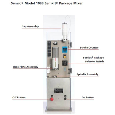 PPG - SEMCO® Model 1088 CE non - twist Semkit® Package Mixer Assembly Stainless Steel Color - 1 Unit / Box